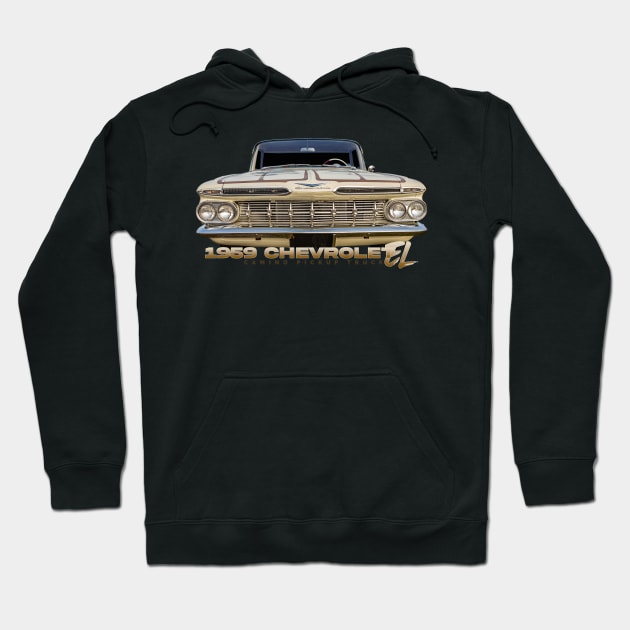 1959 Chevrolet El Camino Pickup Hoodie by Gestalt Imagery